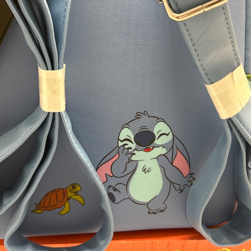 🍀 Loungefly 🍀 Disney Lilo & Stitch Sea Turtle Beach Backpack Bag Blue 🍀 BB50 - Picture 8 of 10
